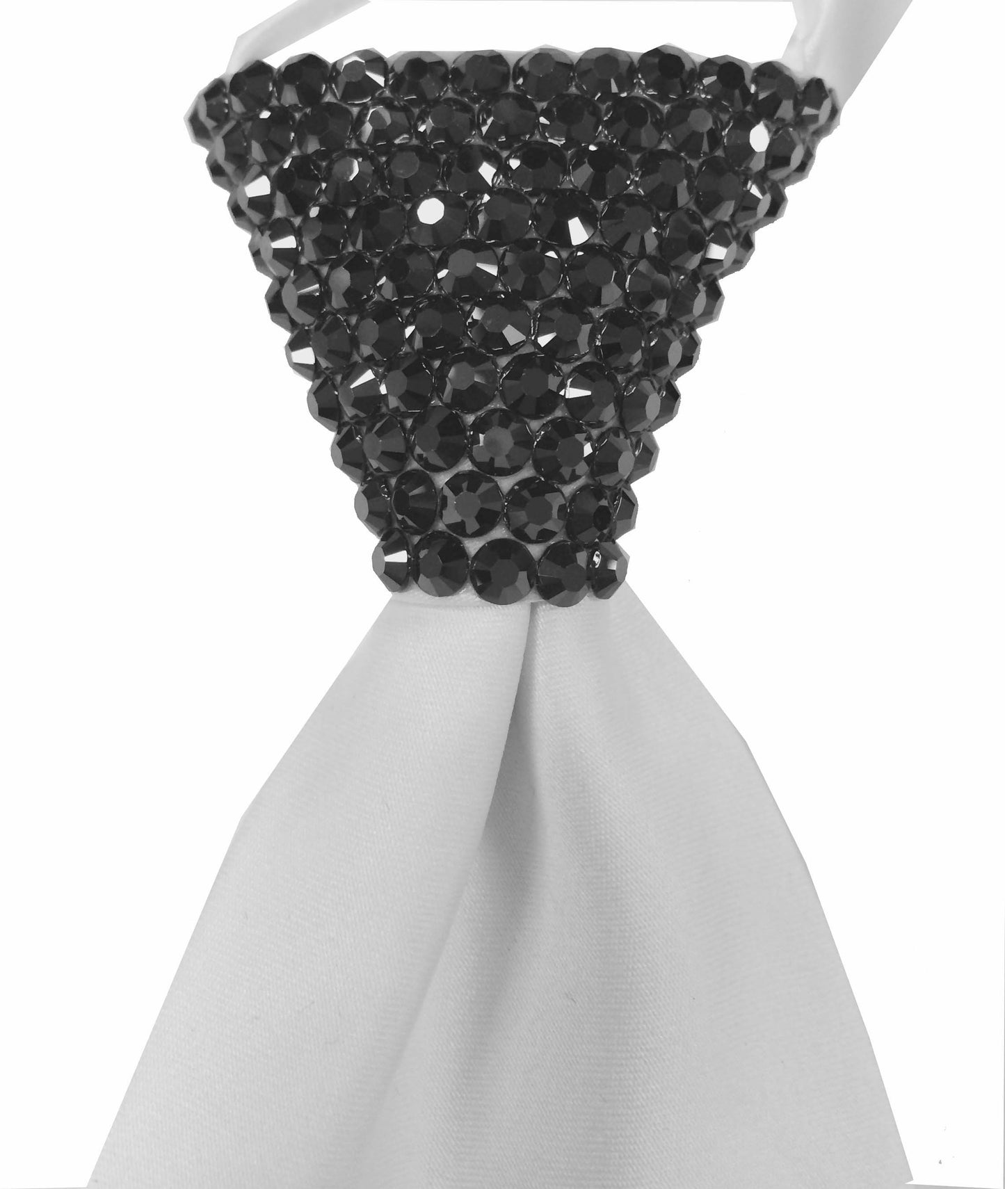 Rhinestones Zip Tie with Swarovski Crystal Stone