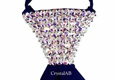 Rhinestones Zip Tie with Swarovski Crystal Stone