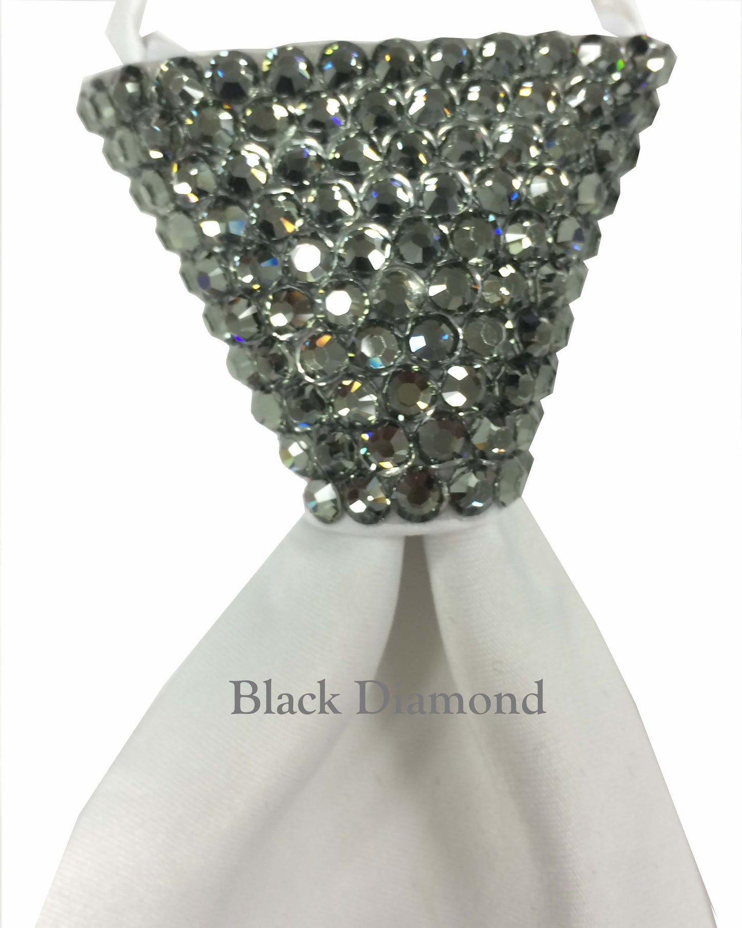 Rhinestones Zip Tie with Swarovski Crystal Stone
