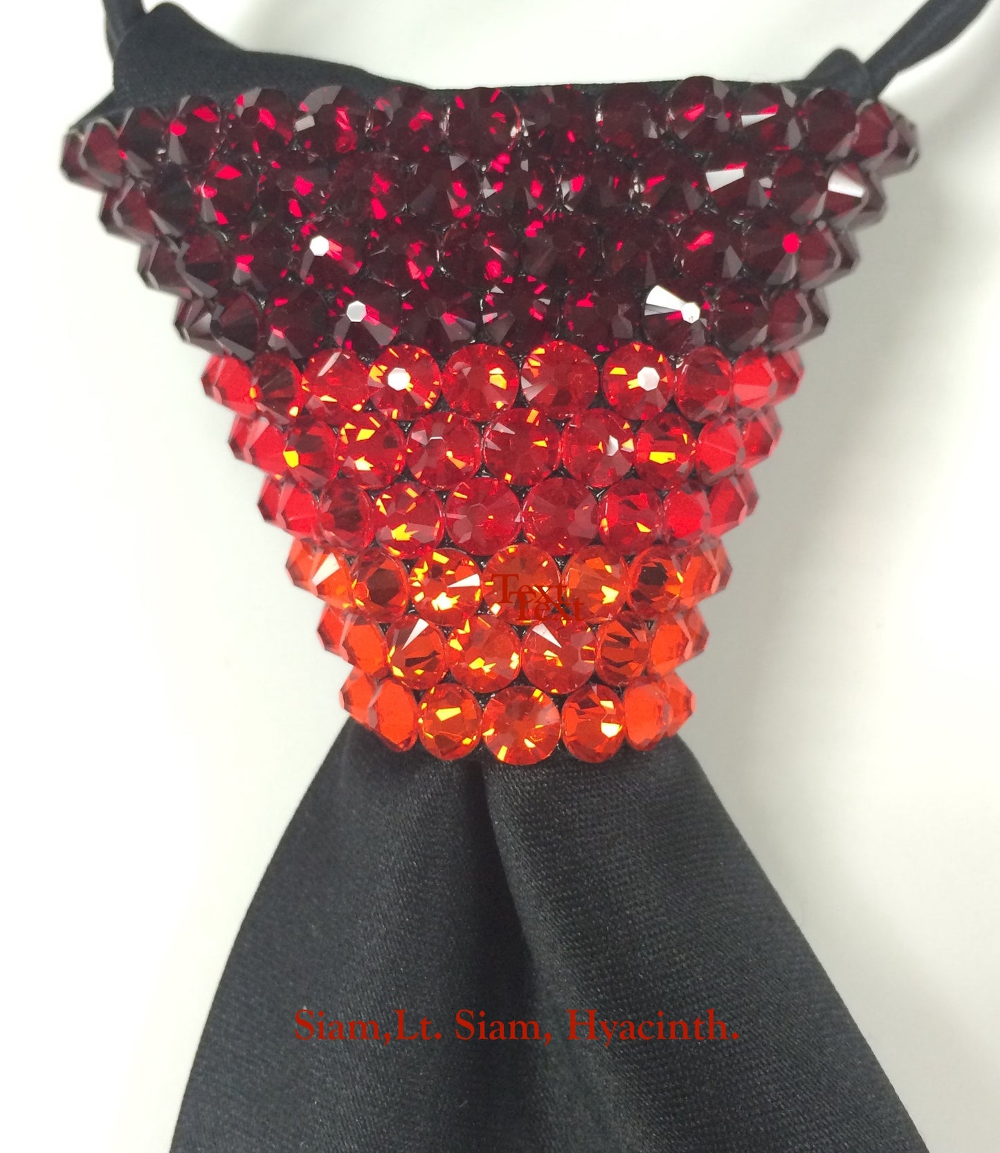 Rhinestones Zip Tie with Swarovski Crystal Stone